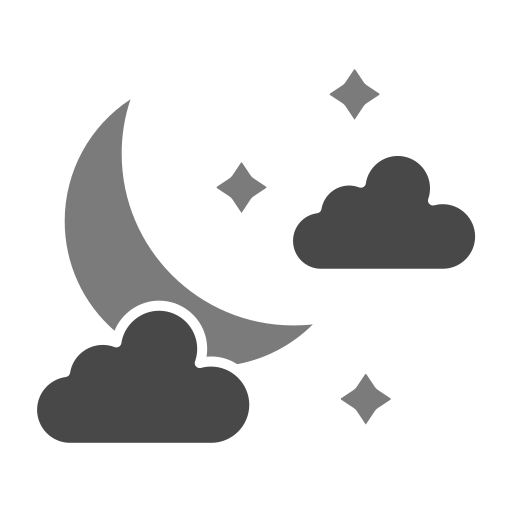 noche Generic Grey icono