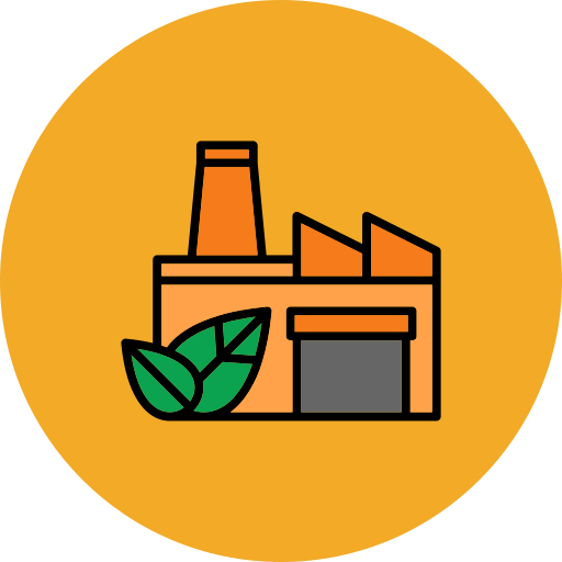 fábrica verde Generic Outline Color icono