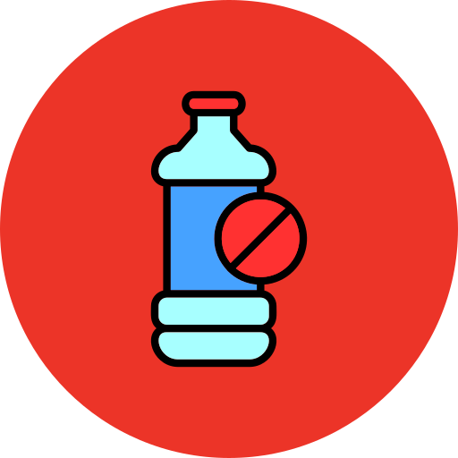 sin botellas de plastico Generic Outline Color icono