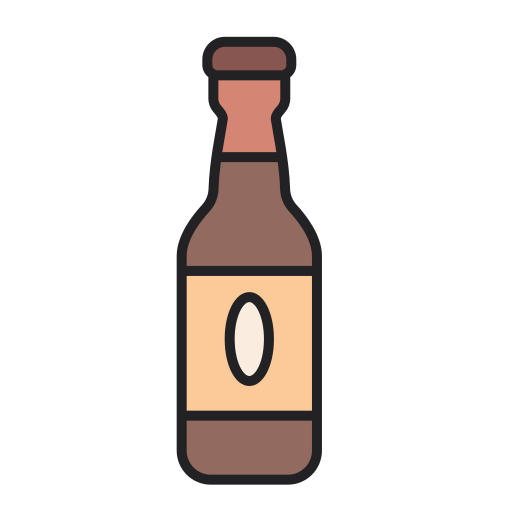 Beer bottle Generic Outline Color icon