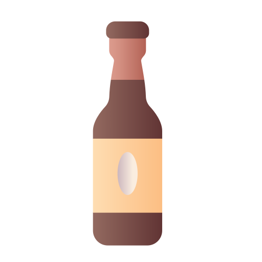 butelka piwa Generic Flat Gradient ikona