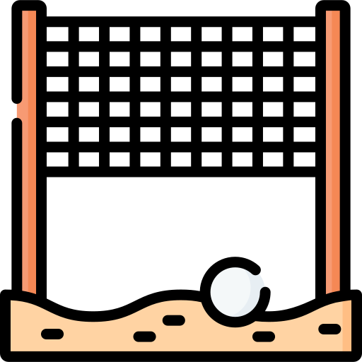Beach Volleyball Special Lineal color icon