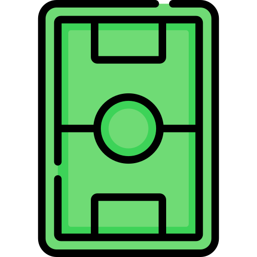 Football Field Special Lineal color icon