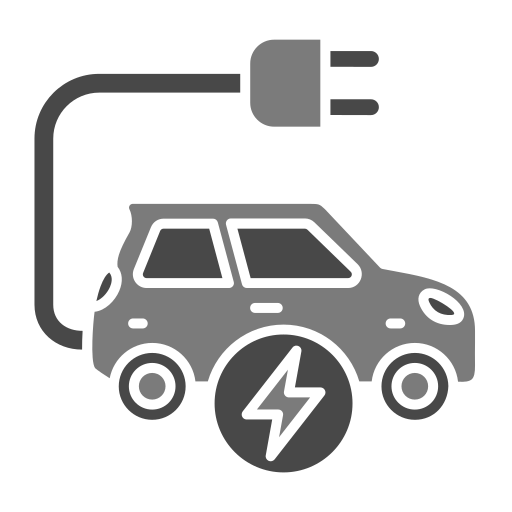 Electric Car Generic Grey icon