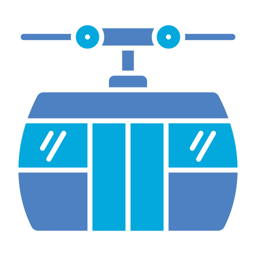 Cable car Generic Blue icon