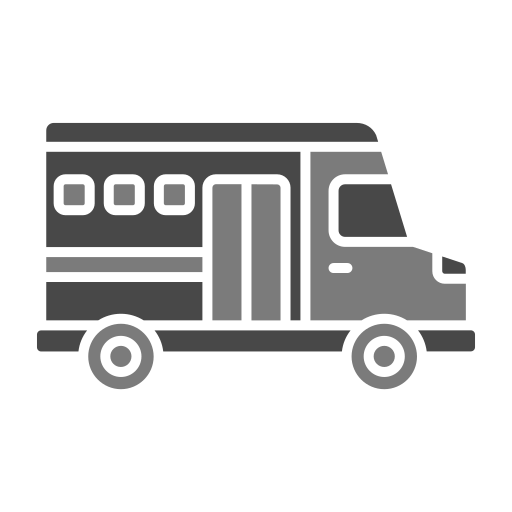 Ônibus escolar Generic Grey Ícone