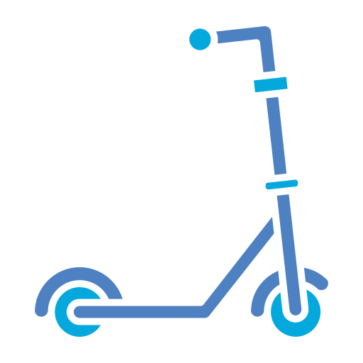 Kick Scooter Generic Blue icon
