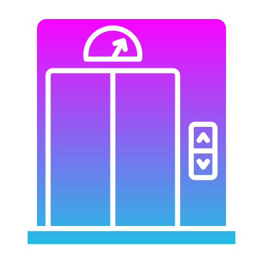 lift Generic Flat Gradient icoon