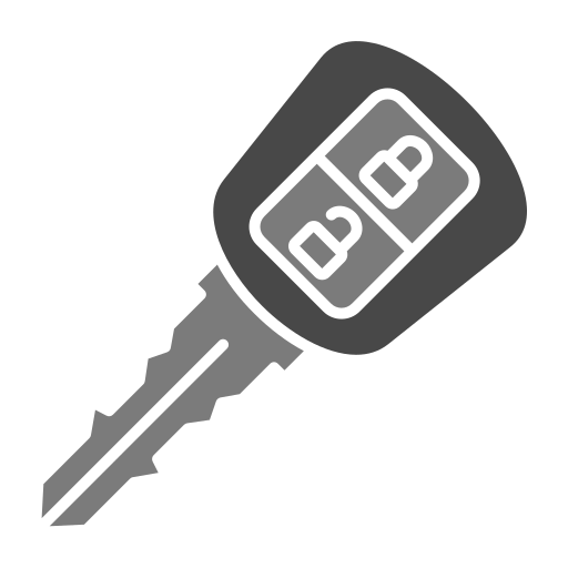 Car Key Generic Grey icon
