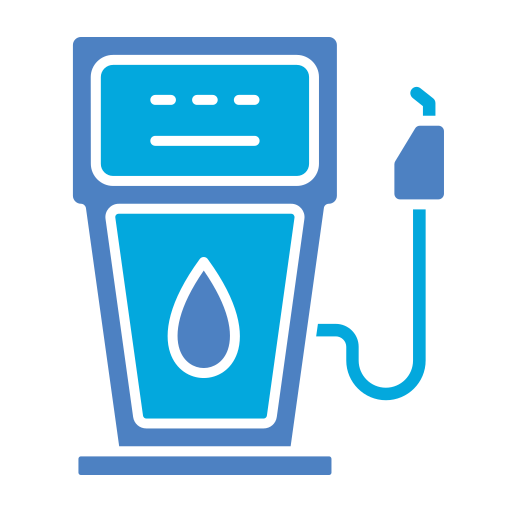 Petrol pump Generic Blue icon