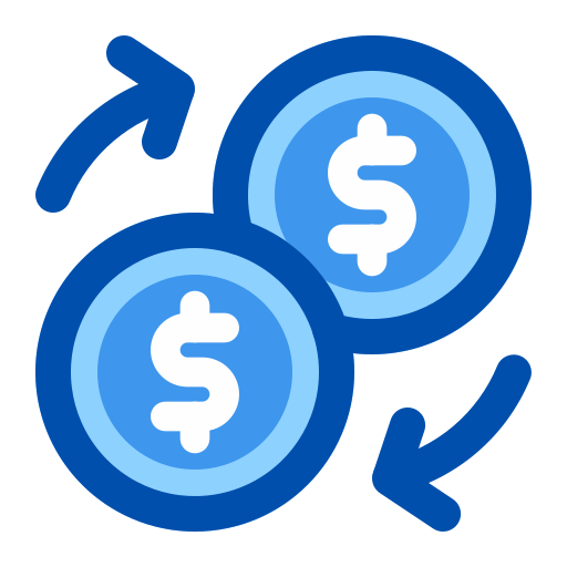 Обмен денег Generic Blue иконка