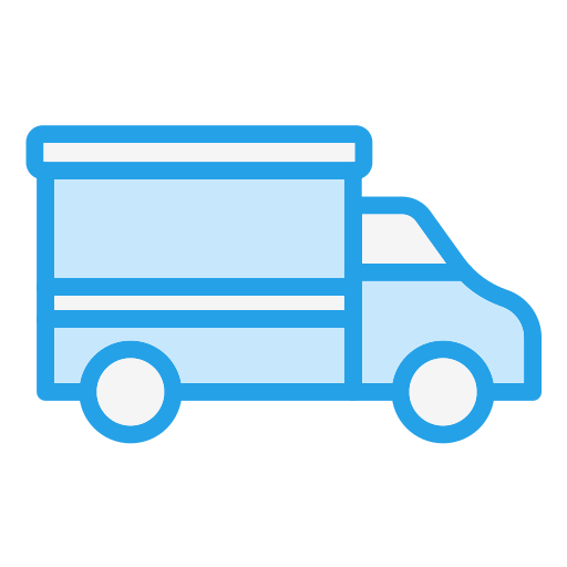 ciężarówka dostawcza Generic Blue ikona