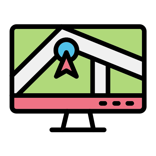 Gps navigator Generic Outline Color icon