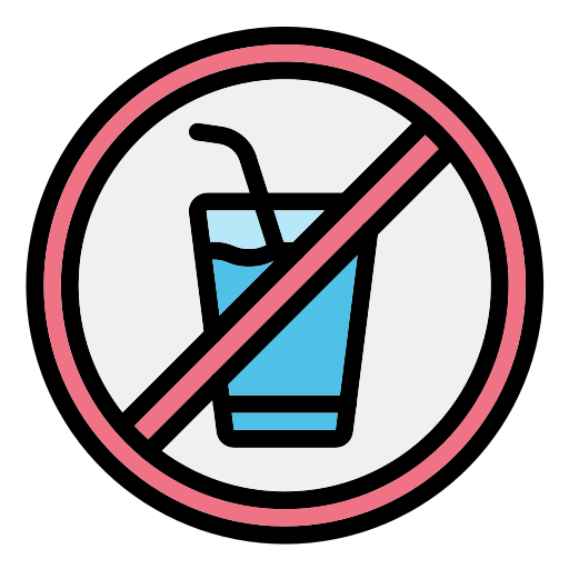 geen drinken Generic Outline Color icoon