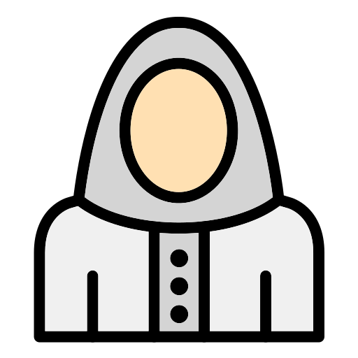 niqab Generic Outline Color icon