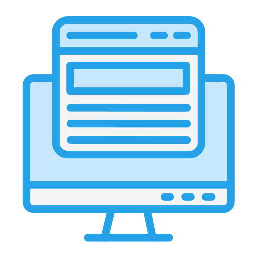 Web Page Generic Blue icon
