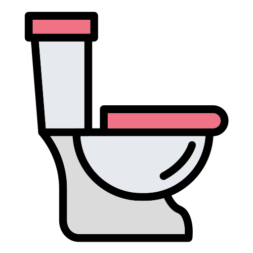 トイレ Generic Outline Color icon