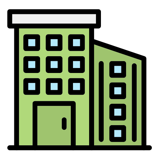 Apartment Generic Outline Color icon