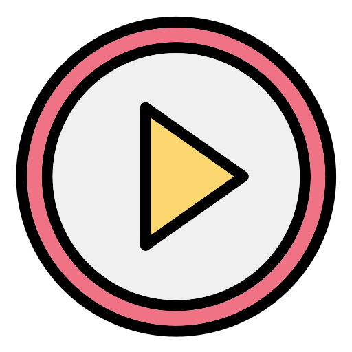 Play button Generic Outline Color icon