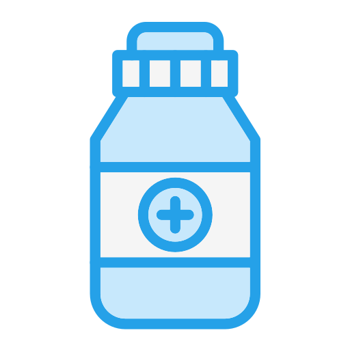 薬瓶 Generic Blue icon