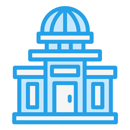 정부 건물 Generic Blue icon