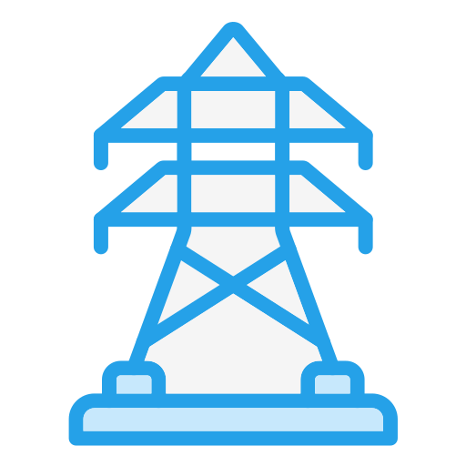 elektrische toren Generic Blue icoon