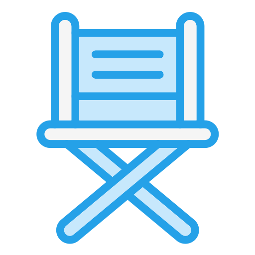 Director chair Generic Blue icon