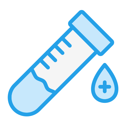 Blood sample Generic Blue icon