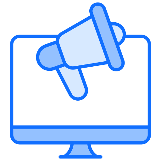 digital marketing Generic Blue icono
