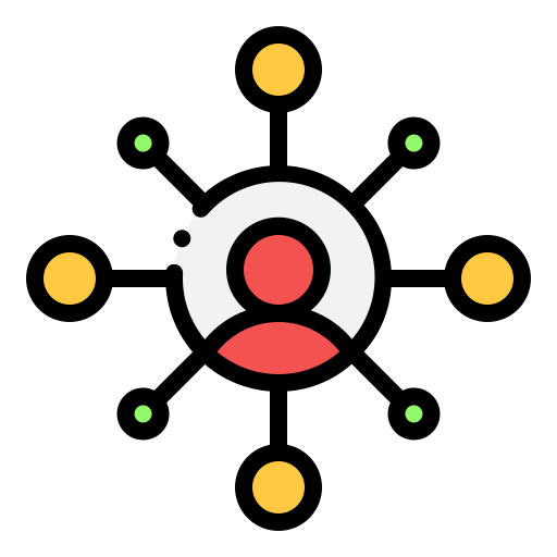 vernetzung Generic Outline Color icon