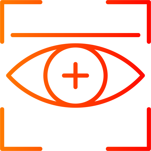 сканирование глаз Generic Gradient иконка