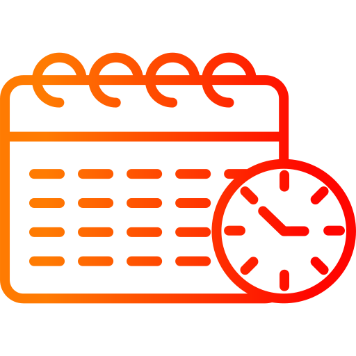 Schedule Generic Gradient icon