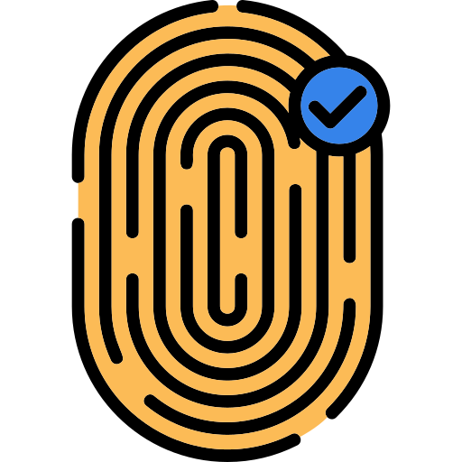identificazione biometrica Generic Outline Color icona