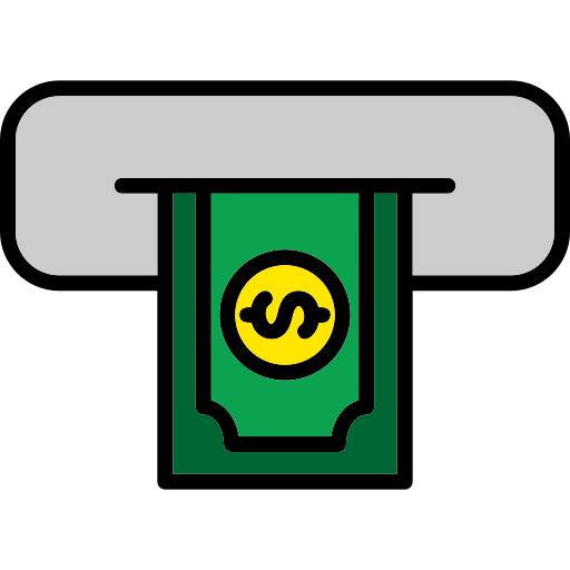 bargeldbezug Generic Outline Color icon