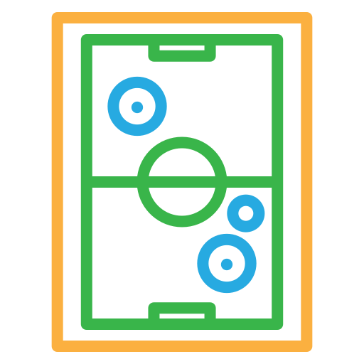 Air Hockey Generic Outline Color icon
