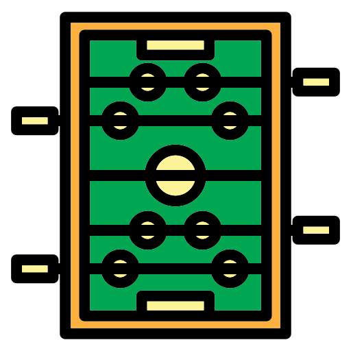 テーブルサッカー Generic Outline Color icon