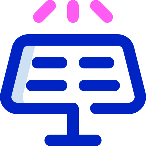 태양 전지 패널 Super Basic Orbit Color icon