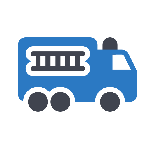 Fire truck Generic Blue icon