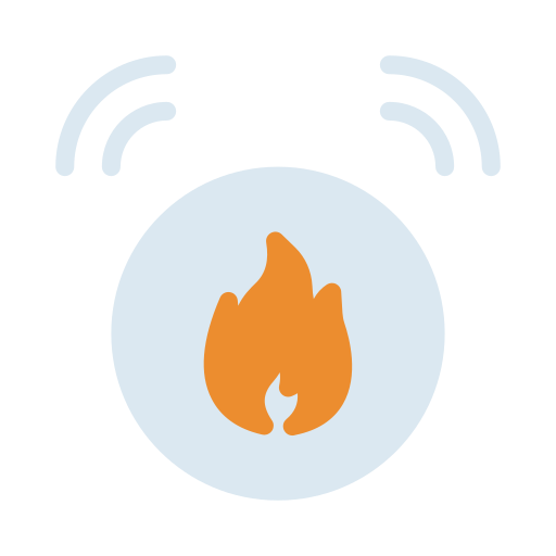 alarm przeciwpożarowy Generic Flat ikona