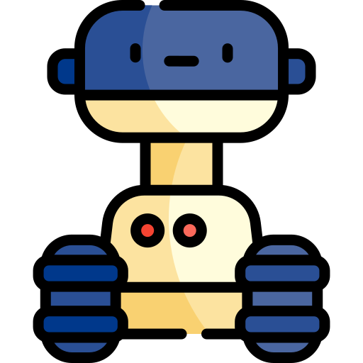 로봇 Kawaii Lineal color icon