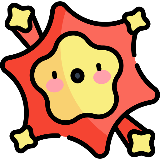 supernova Kawaii Lineal color icon