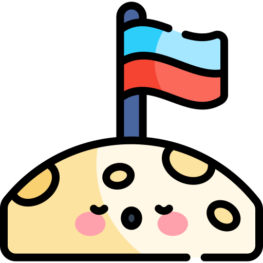 Flag Kawaii Lineal color icon