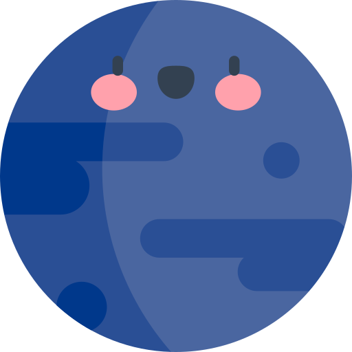 冥王星 Kawaii Flat icon