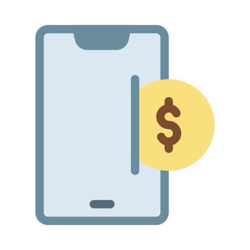 Мобильная оплата Vector Stall Flat иконка
