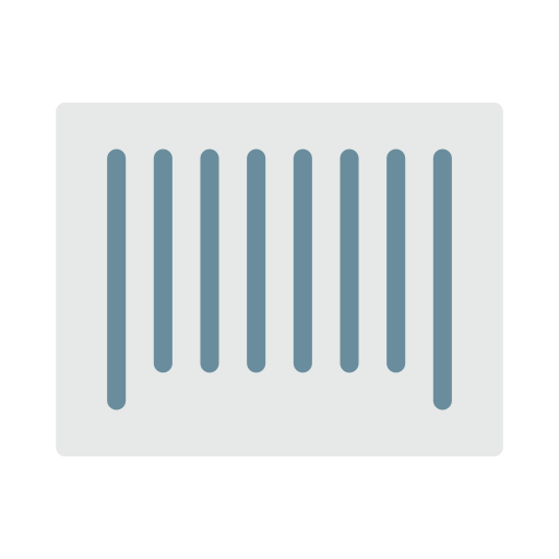 barcode Vector Stall Flat icon