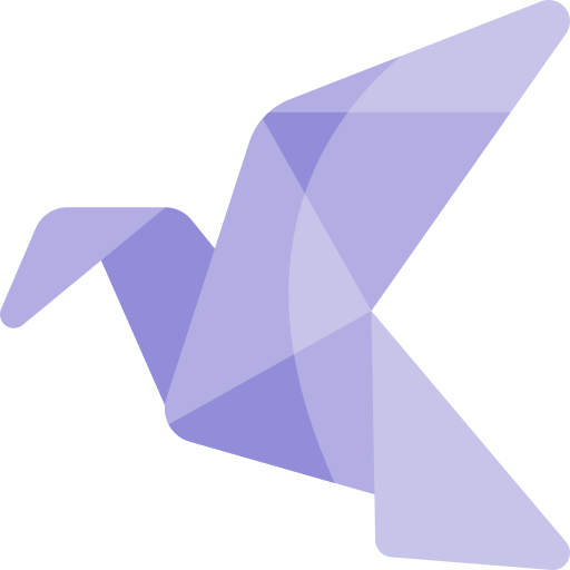 origami Kawaii Flat icono