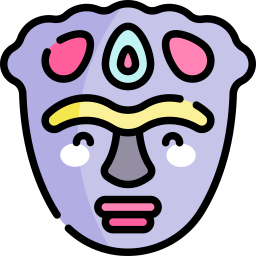 maske Kawaii Lineal color icon