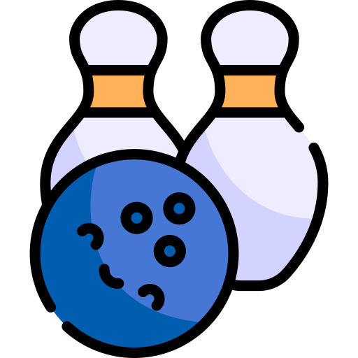 Bowling Kawaii Lineal color icon
