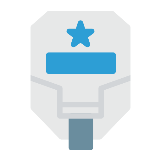 Robot mask Vector Stall Flat icon