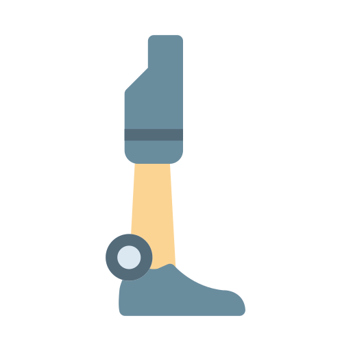 Robotic leg Vector Stall Flat icon